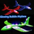 thumbnail image 1 of LED Light Up Glider Foam Hand Throwing Airplanes toy Flight Mode Inertia Planes Model Aircraft Planes for Kids Outdoor SportRed 48cm NO LED He Qiyong unisex, 1 of 1
