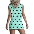 thumbnail image 3 of LEWKW Workout Sets for Women 2 Piece Activewear Sleeveless Top & Slit Skort Skirts Tennis Golf Gym Running Athletic Sporty Casual Matching Outfits, 3 of 4