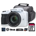 thumbnail image 1 of Kodak PIXPRO AZ425 Digital Camera (White) (AZ425WH) + 32GB Card + Bag + Cloth, 1 of 5