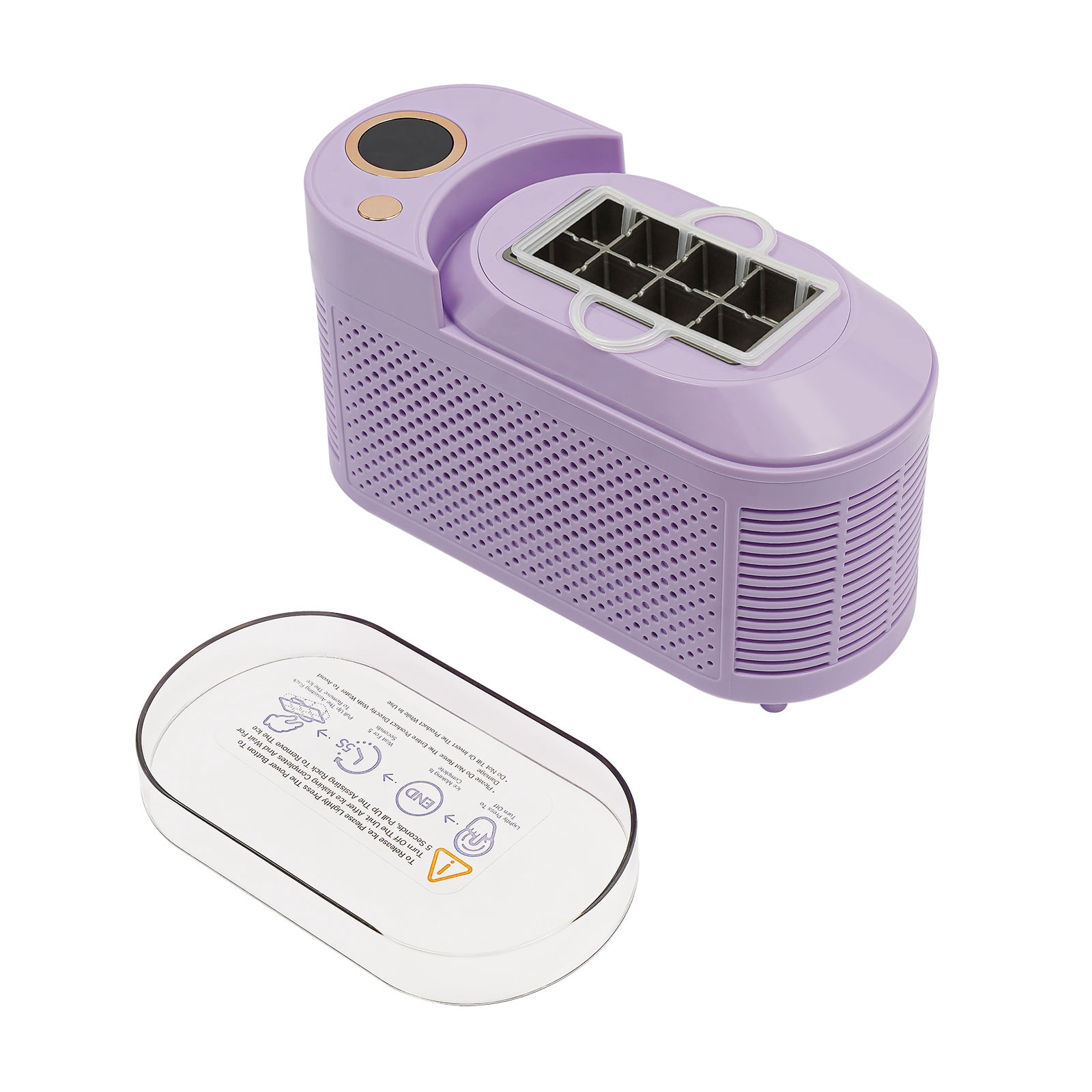 8.5*3.66*5.04 in Modern Mini Countertop Compact Ice Machine for Home Kitchens, Outdoor Spaces