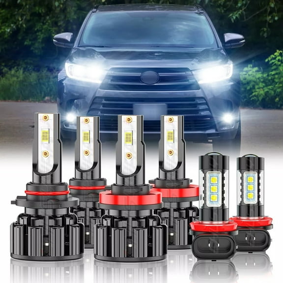 For Chevy Trax 2013-2022 LED Headlight High Low Beam Fog Light Bulbs Kit 6000K White 6x