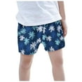 thumbnail image 3 of TEDOYE Toddler Child Boys Girls Swim Shorts Casual Style Floral Printing Summer Hawaii Holiday Beach Floral Swimming Trunks Boho Wear, 6-7 Years, 3 of 5