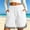 White, variant on JWshufel Women Summer Athletic Short Basketball Soccer Elastic Waist Shorts Drawstring Running Gym Shorts with Pockets