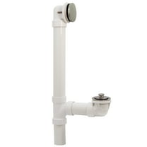 Westbrass Sch. 40 PVC Bathtub Assembly with Floating Overflow and Lift & Turn Drain, Oil Rubbed Bronze