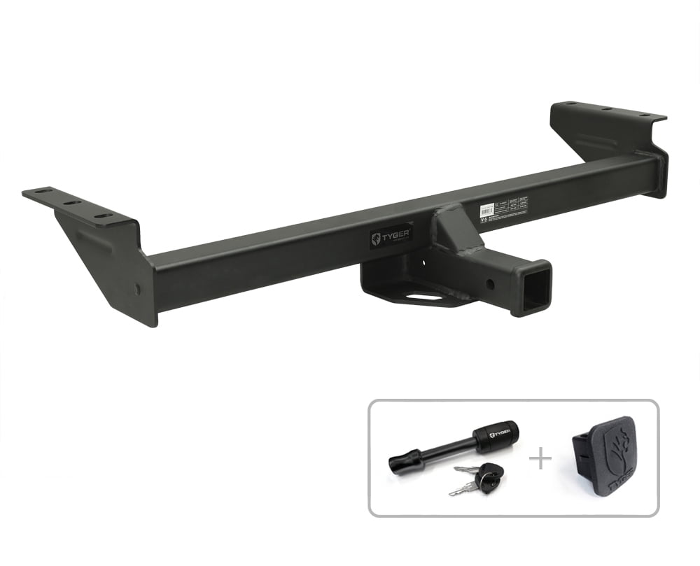 Tyger Auto TG-HC3N0188 Trailer Hitch Class 3 Combo with 2 Receiver Cover and Pin Lock for 2005-2017 Nissan Frontier / 2009-2012 Suzuki Equator 
