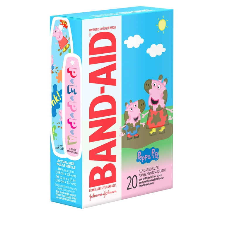 Band Aid Bandages Peppa Pig Assorted Sizes 20 ct