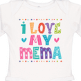 thumbnail image 4 of Inktastic I Love My Mema Grandchildren Girls Long Sleeve Baby Bodysuit, 4 of 5