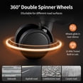 thumbnail image 3 of Zimtown Luggage Set 4 Piece Hardshell Suitcase Sets with Spinner Wheels, Lightweight Carry On & Checked Travel Luggage, 16/20/24/28 Inch Orange, 3 of 18