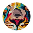 thumbnail image 4 of WYYP A Majestic Lion Round Tablecloth 100% Polyester Fiber Waterproof White, 4 of 8