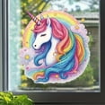 thumbnail image 2 of Adhesivos de pared con diseño de unicornio arcoíris, PVC mágico, 29,5 x 29,5 cm, 2 of 4