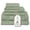 Sage, variant on One Thousand Reasons Superior Zero Twist 1 Stripe Towel Set | Bath, Gym, Hand Towels | Luxury & Soft Cotton - Stone (6 Pieces)