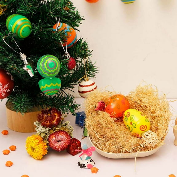 GFHFHITJ 12 Pcs Easter Eggs, Large Fillable Plastic Easter Eggs, Empty Colorful Bright Eggshells for Easter Hunting, Filling Treats, Party Favors, Basket Stuffers