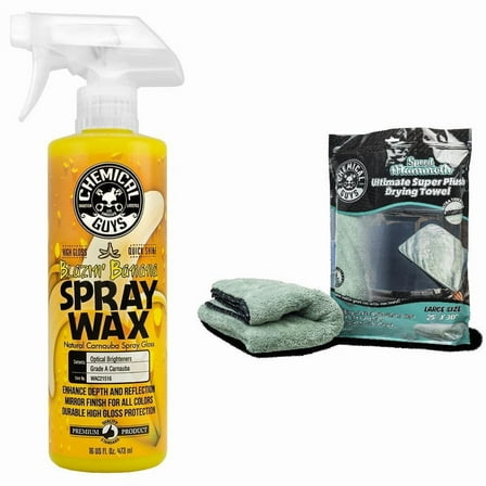 Chemical Guys Banana Spray Wax   Gray Towel