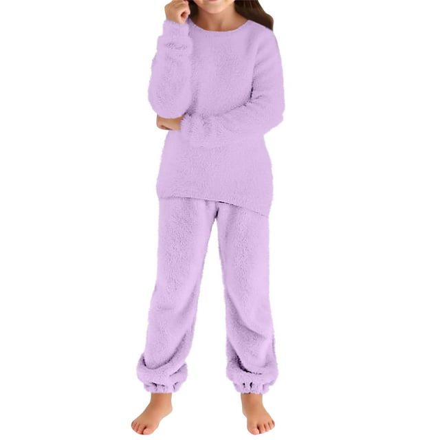 Hauts à Manches Longues pour Filles, Ensemble de Pulls Douillets et Moelleux pour Enfants