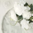 thumbnail image 5 of Efavormart 3 Pack | 14" White Artificial Silk Carnation Flower Bouquets, Faux Floral Arrangement Bushes, 5 of 10