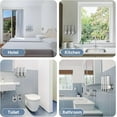 thumbnail image 4 of CZQ 3 in 1 Chamber Wall Mounted Bathroom Shower Pump Dispenser Dispensers for The Shower Shampoo and Conditioner Dispenser Shower Dispenser 3 Chamber no Drill(17.6 oz Triple Colourless), 4 of 6