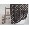 thumbnail image 4 of S4Sassy Black Lhasa Apso & Bow Dog Waterproof Bathroom Shower Curtain With Roller Rings Hook-60 x 70 Inch, 4 of 6