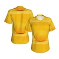 thumbnail image 3 of Goofa Yellow Lemon Pattern Women's Slim-Fit Short-Sleeve V-Neck T-Shirt,Classic-Fit Short-Sleeve V-Neck T-Shirt-3X-Large, 3 of 5
