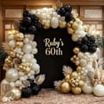 thumbnail image 4 of Black White Gold Balloon Garland Double Stuffed, Pearl Sand Champagne Gold Balloons Cream Beige Balloon Arch Kit for Birthday Father's Day, Mother's DayGraduation Wedding Party Decorations, 4 of 6