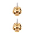 thumbnail image 1 of Toystoory Extremo de la correa de la guitarra acústica Pasador de tornillo Cinturón de hombro de la guitarra Bloque de botones antideslizante oro 2piezas Toystoory CBP149856, 1 of 6