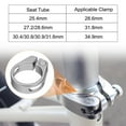 thumbnail image 3 of Uxcell 2pcs Bike Seat Post Clamp 34.9mm Bicycle Locking Ring with M4 Hex Screw, Silver, 3 of 7