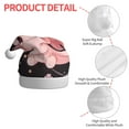 thumbnail image 4 of Balery Chibi Axolotl Sakura Fantasy Pattern Santa Hat Christmas Hat Funny Christmas Hat Christmas Knitted Beanie Hat For Men Women Adult, 4 of 6