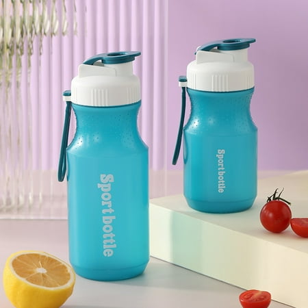

Honrane 380/560/600ml Water Bottle Heat Resistant Large-capacity Drinking Creative Lid Press Button Drinking Bottle Daily Use