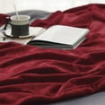 Cozy Comfort Fleece Bed Blankets Queen Size Red Soft Lightweight