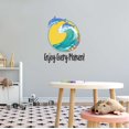 thumbnail image 3 of Enjoy Every Moment Dolphins Wave Ocean Beash Flowers Surfing Life Looks Better In The Ocean Shark Sea Great White Boat Dolphin Whale Decorating Wall Decal Sticker - Size: 18 In X 20 In, 3 of 5
