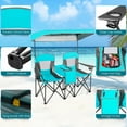 thumbnail image 5 of Kadyn Patio Beach Chairs, Camping Chairs for Outdoors, Portable Folding Camping Canopy Chairs with Cup Holder-Turquoise, 5 of 8