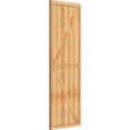 thumbnail image 2 of 26 7/8"W X 78"H Timbercraft Five 5 3/8" Boards Framed Board-N-Batten Shutters W/Z-Bar, Rough Sawn Western Red Cedar (Per Pair), 2 of 5