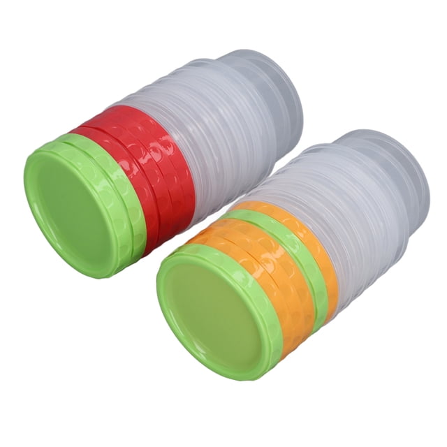 1 Cup Containers, Space Saving Stackable Round Plastic Food Containers for Snack Salad Dressing