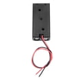 Uxcell AAA Battery Holder Case With Switch & Cover - For 2 X 1.5V Batteries, On/Off Switch, Wires Included