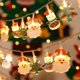 thumbnail image 2 of Christmas String Light Santa Claus Snowman Fairy Light Xmas Tree Pendant Garland LED Christmas Decorative Light 2024 Navidad, 2 of 5