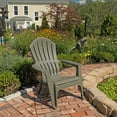 thumbnail image 2 of Real Comfort Outdoor Resin Stackable Adirondack Chair, Gray, 2 of 6