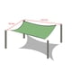 thumbnail image 3 of Vela de sombra solar exterior - Toldo rectangular 95% UV para patio, piscina y jardín - Tela verde HDPE de 200x300cm, 3 of 9