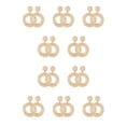 thumbnail image 1 of Minnieouse Pendientes de tuerca circulares exquisitas joyas de moda para mujeres y niñas, color blanco Type1 NO1, 1 of 6