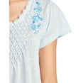 thumbnail image 5 of Casual Nights Women's Flowery Short Sleeve Nightgown, 5 of 5