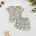 thumbnail image 2 of Taybagh Baby Girl Outfits 12 Month Girl Floral Clothes T Shirts Shorts Holiday Outfit Short Sleeve Trendy Clothes Sets, 2 of 5
