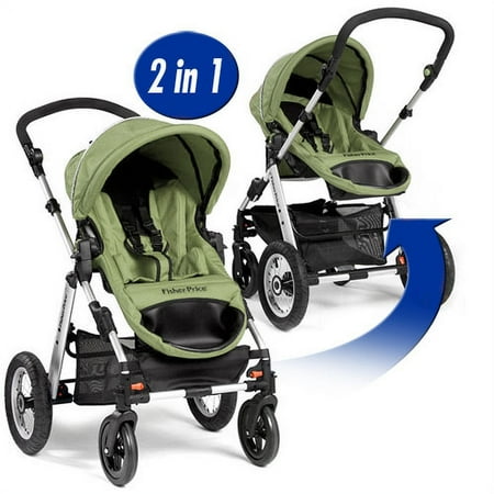 Fisher Price Infant-to-Toddler Deluxe Stroller, Green