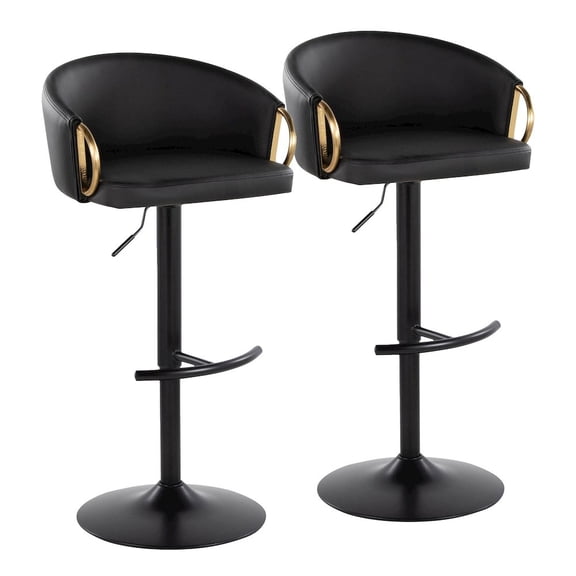 LumiSource Claire Adjustable Barstool - Set of 2