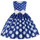 thumbnail image 5 of Vestido de verano con estampado de rosas para niñas, vestidos de princesa para bodas, fiestas de cumpleaños, vestidos de satén para niñas, ropa de Navidad, 5 of 5