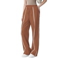 thumbnail image 3 of Lmueinov Wide Leg Pants for Women High Waist Hollow Out Striped Tape Loose Trousers with Pocket Women Trendy 2026 Business Casual Outfits, 3 of 7