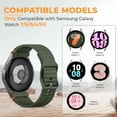 thumbnail image 3 of AIYOCK Compatible with Samsung Galaxy Watch 7/6/5/4 (40mm 44mm) Band, Wave Patterned Silicone Watch Band for Galaxy Watch FE for Men Women, 3 of 7