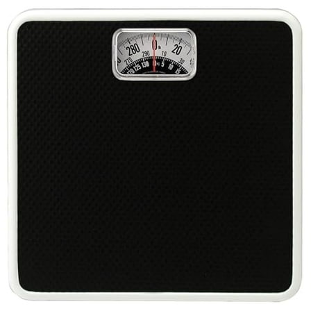 EUROSTAR Mechanical Bathroom Scale, Black