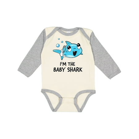 

Inktastic I m the Baby Shark- Cute Gift Baby Boy or Baby Girl Long Sleeve Bodysuit