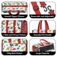 thumbnail image 3 of Teacher Tote Bag,Colorful Dinosaur with Roar Pattern Teacher Utility Tote Bag,Large Work Tote Bags for Women with Multiple Pockets,Top Zipper Closure,13.8x10.6x6.7 Inch, 3 of 5