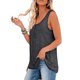thumbnail image 4 of ICHUANYI Clearance Women Button Round-Neck Blouse Casual Loose Summer Sleeveless Tank(Dark Gray, L) ICHUANYI WER2023081112704, 4 of 6