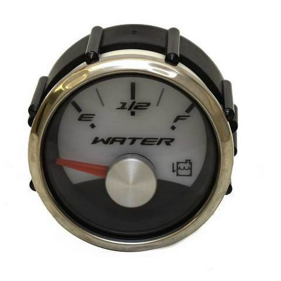 Faria Boat Tank Water Level Gauge GP7659A | 2 Inch Silver Black
