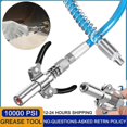 thumbnail image 2 of Grease Tool Coupler Double Handle Stainless Oil Injector Nozzle 10000 Psi Heavy-duty Quick Lock Npt I/8 Leak-free Grease Tool, 2 of 5